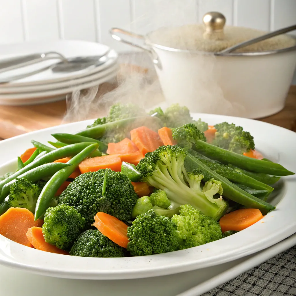 Steamed Vegetables Course